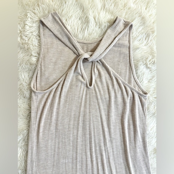 5 for $25 ⭐️ Ribbed Nude Tank Midi Dress - Picture 10 of 10